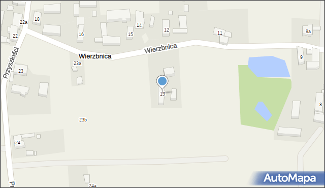 Wierzbnica, Wierzbnica, 13, mapa Wierzbnica