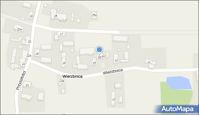 Wierzbnica, Wierzbnica, 14, mapa Wierzbnica