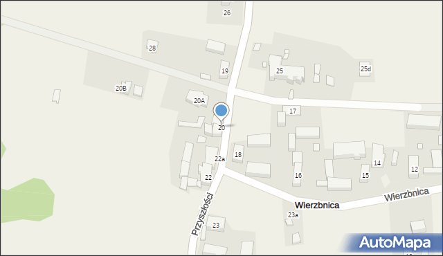 Wierzbnica, Wierzbnica, 20, mapa Wierzbnica