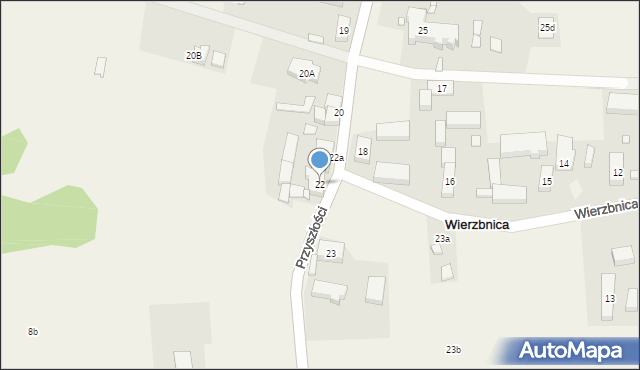 Wierzbnica, Wierzbnica, 22, mapa Wierzbnica