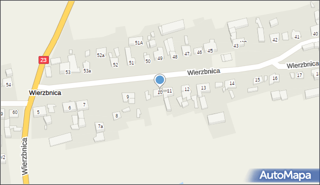 Wierzbnica, Wierzbnica, 10, mapa Wierzbnica