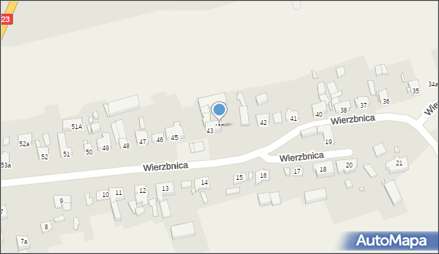 Wierzbnica, Wierzbnica, 43B, mapa Wierzbnica