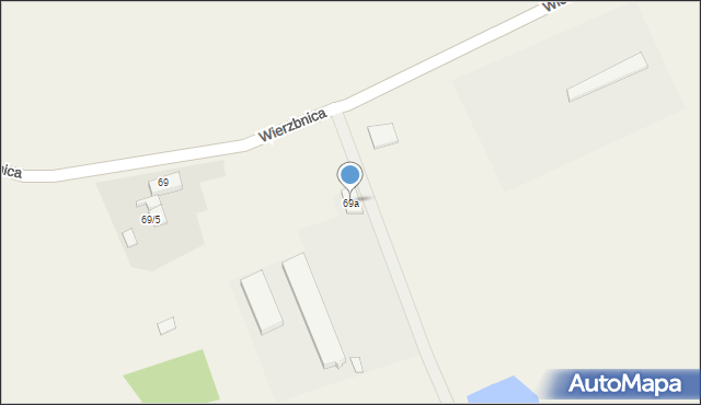 Wierzbnica, Wierzbnica, 69a, mapa Wierzbnica