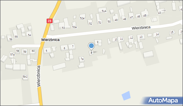 Wierzbnica, Wierzbnica, 8, mapa Wierzbnica