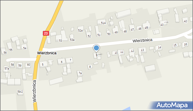 Wierzbnica, Wierzbnica, 9, mapa Wierzbnica