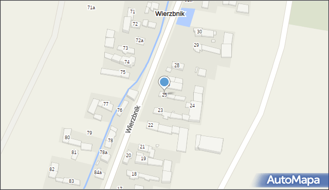 Wierzbnik, Wierzbnik, 25, mapa Wierzbnik