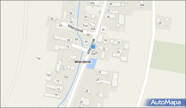 Wierzbnik, Wierzbnik, 31a, mapa Wierzbnik