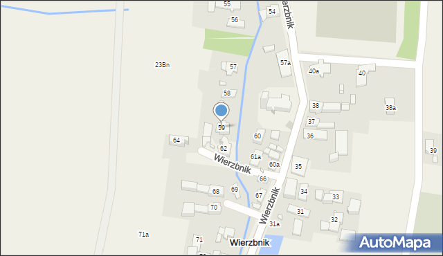 Wierzbnik, Wierzbnik, 59, mapa Wierzbnik