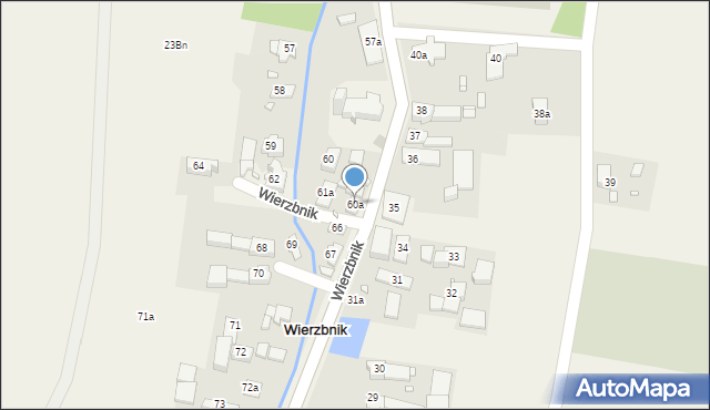 Wierzbnik, Wierzbnik, 60a, mapa Wierzbnik