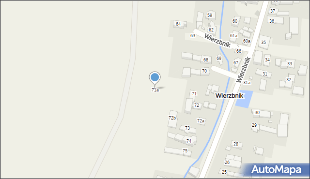 Wierzbnik, Wierzbnik, 71a, mapa Wierzbnik