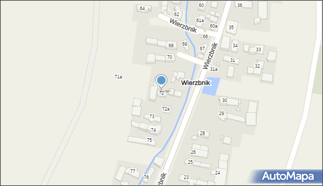 Wierzbnik, Wierzbnik, 72, mapa Wierzbnik