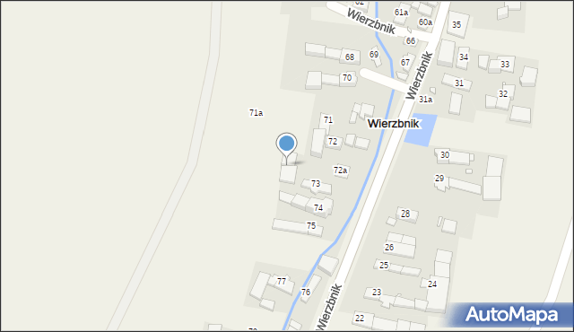 Wierzbnik, Wierzbnik, 72b, mapa Wierzbnik