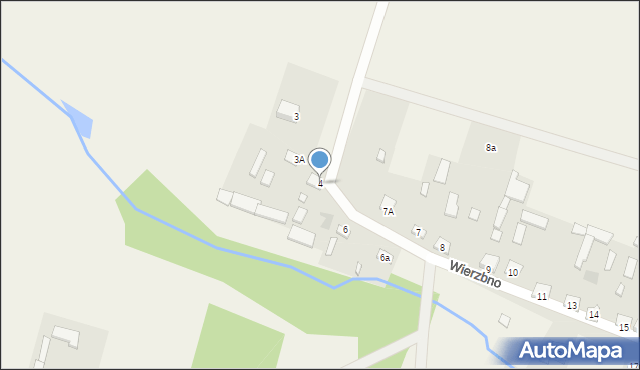 Wierzbno, Wierzbno, 4, mapa Wierzbno