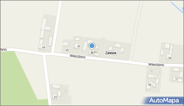 Wierzbno, Wierzbno, 66, mapa Wierzbno