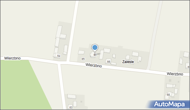 Wierzbno, Wierzbno, 90, mapa Wierzbno