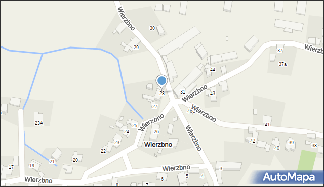 Wierzbno, Wierzbno, 28, mapa Wierzbno