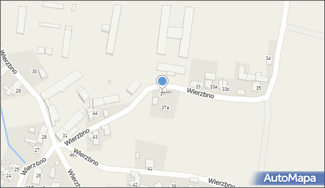 Wierzbno, Wierzbno, 37, mapa Wierzbno