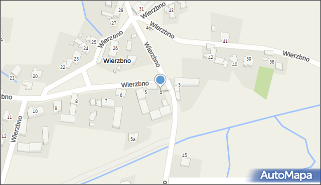 Wierzbno, Wierzbno, 4, mapa Wierzbno