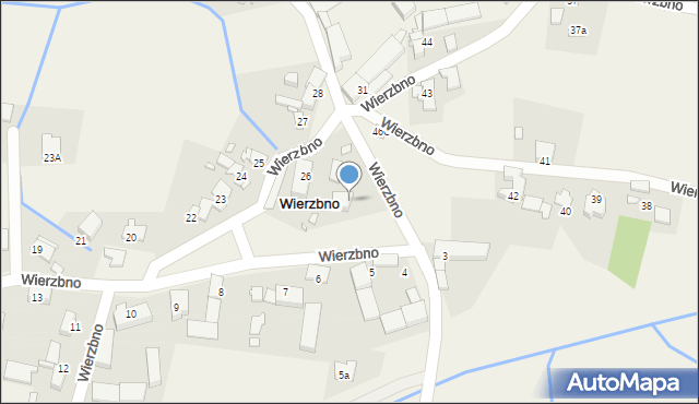 Wierzbno, Wierzbno, 46B, mapa Wierzbno