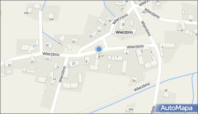 Wierzbno, Wierzbno, 8, mapa Wierzbno