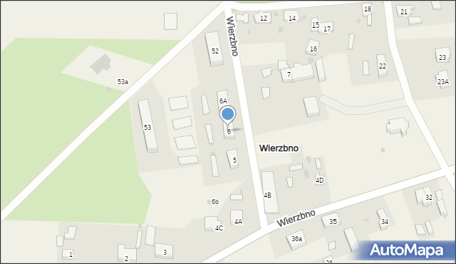 Wierzbno, Wierzbno, 6, mapa Wierzbno