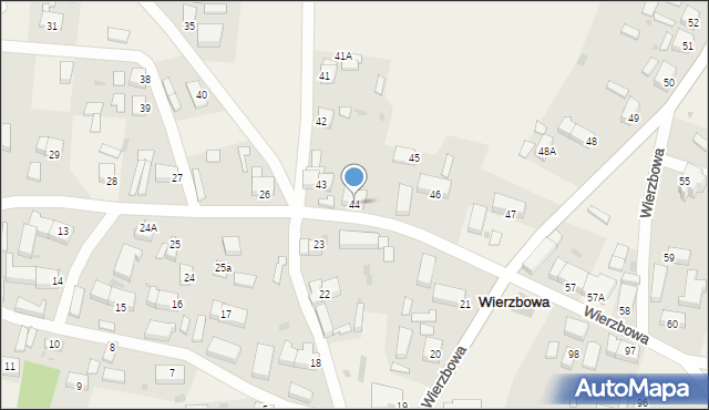 Wierzbowa, Wierzbowa, 44, mapa Wierzbowa