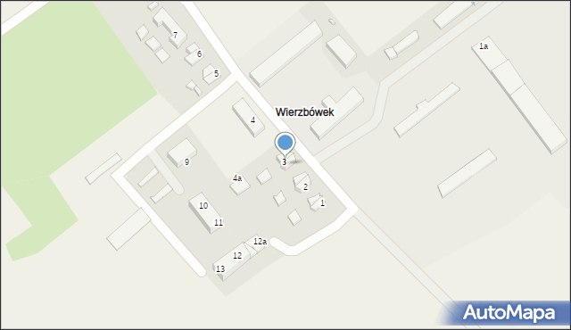 Wierzbówek, Wierzbówek, 3/1, mapa Wierzbówek