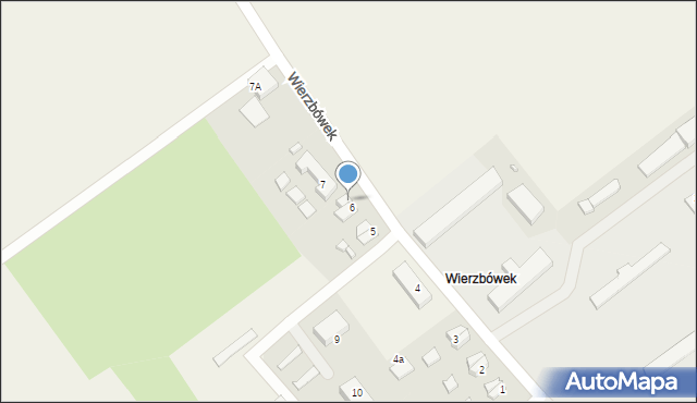 Wierzbówek, Wierzbówek, 6/1, mapa Wierzbówek