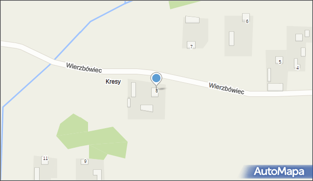 Wierzbówiec, Wierzbówiec, 8, mapa Wierzbówiec