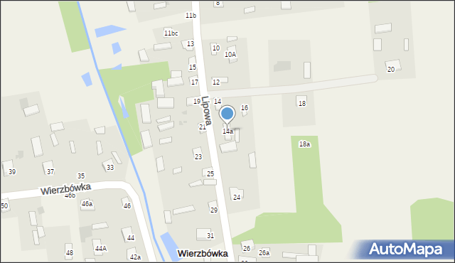 Wierzbówka, Wierzbówka, 14a, mapa Wierzbówka