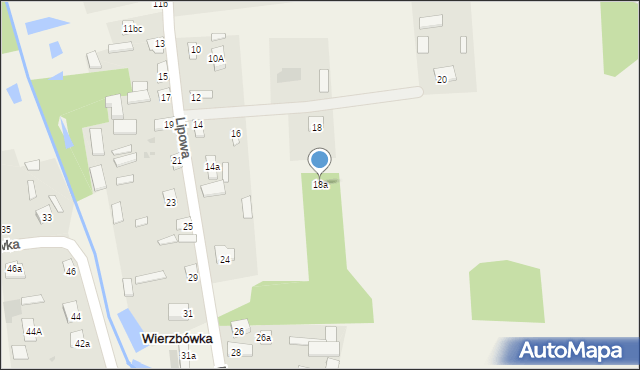 Wierzbówka, Wierzbówka, 18a, mapa Wierzbówka