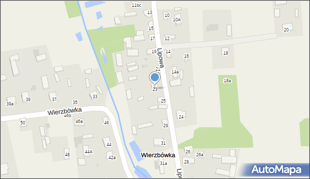 Wierzbówka, Wierzbówka, 23, mapa Wierzbówka