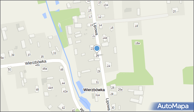 Wierzbówka, Wierzbówka, 25, mapa Wierzbówka