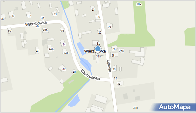 Wierzbówka, Wierzbówka, 31a, mapa Wierzbówka