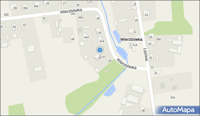 Wierzbówka, Wierzbówka, 42, mapa Wierzbówka