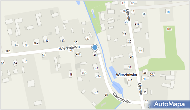 Wierzbówka, Wierzbówka, 46, mapa Wierzbówka