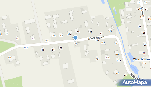 Wierzbówka, Wierzbówka, 50, mapa Wierzbówka