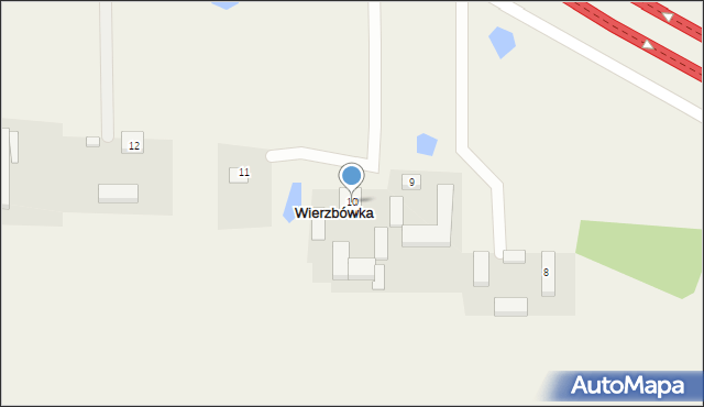 Wierzbówka, Wierzbówka, 10, mapa Wierzbówka