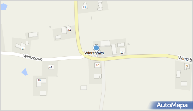 Wierzbowo, Wierzbowo, 11, mapa Wierzbowo