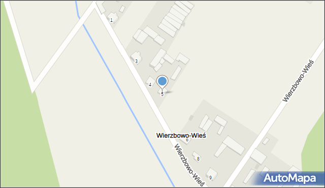 Wierzbowo-Wieś, Wierzbowo-Wieś, 5, mapa Wierzbowo-Wieś