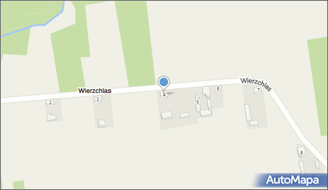 Wierzchlas, Wierzchlas, 4, mapa Wierzchlas