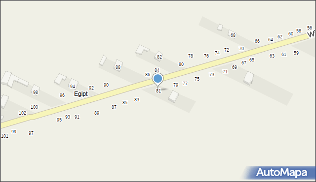 Wierzchlas, Wieluńska, 81, mapa Wierzchlas