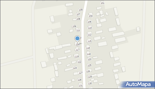 Wierzchlesie, Wierzchlesie, 114, mapa Wierzchlesie