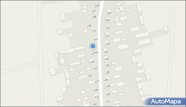 Wierzchlesie, Wierzchlesie, 117, mapa Wierzchlesie