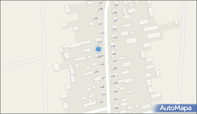 Wierzchlesie, Wierzchlesie, 119, mapa Wierzchlesie