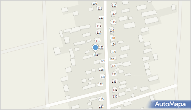 Wierzchlesie, Wierzchlesie, 124, mapa Wierzchlesie