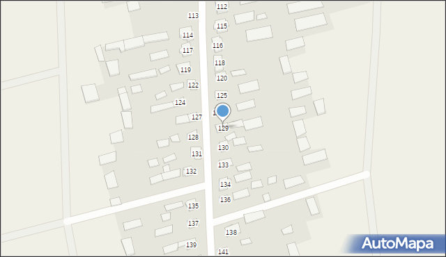 Wierzchlesie, Wierzchlesie, 129, mapa Wierzchlesie