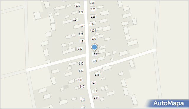 Wierzchlesie, Wierzchlesie, 134, mapa Wierzchlesie