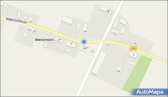 Wierzchocin, Wierzchocin, 11a, mapa Wierzchocin