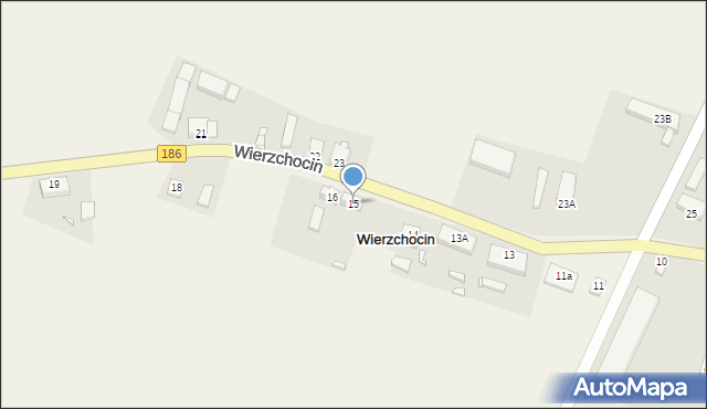 Wierzchocin, Wierzchocin, 15, mapa Wierzchocin
